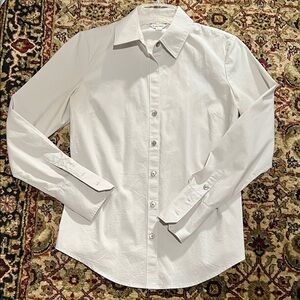 Calvin Klein Light Gray Button Down Shirt Tailored Fit Size Small Audi Logo